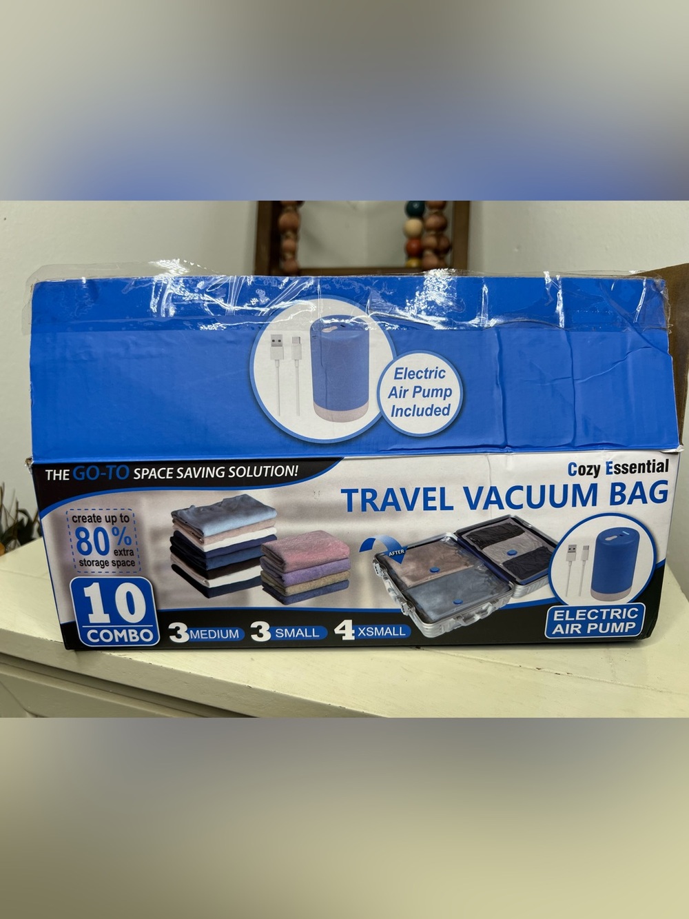 Brand New-Cozy Essential Vacuum Storage Bags with Rechargeable Cordless USB Pump